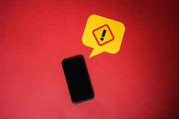 Exclamation mark, warning and safety concept