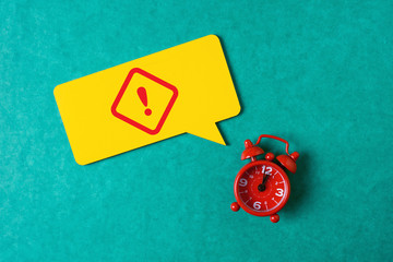 Exclamation mark, warning and safety concept