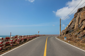 Street at the Coastline Con Dao