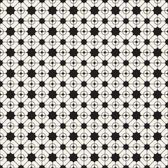Vector seamless geometric pattern. Modern trandy monochrome texture.