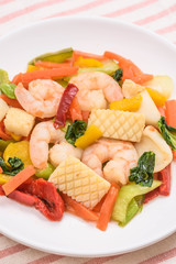 魚介と野菜の炒め物