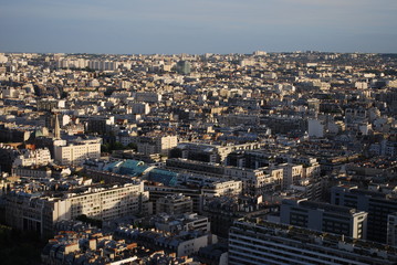 View of Paris, France from the Eiffel Tower