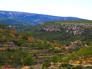 Fototapeta na wymiar Montes del Maestrazgo, Castellón, Teruel.