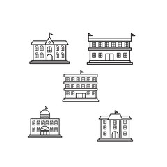 Naklejka premium University building icon
