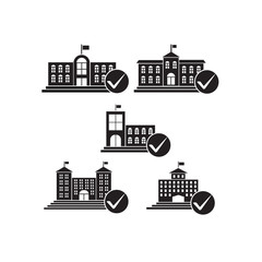 Fototapeta premium University building icon