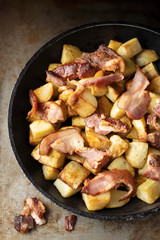 rustic bacon potato hash breakfast