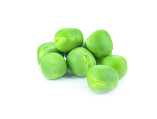 Peas isolated on white background
