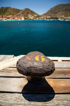 Bite d'amarrage Terre de Haut Archipel des Saintes Guadeloupe France