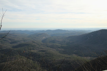 Looking Out Over the Mountains