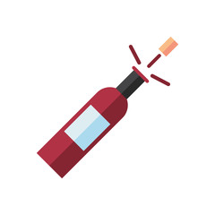 wine bottle drink isolated icon