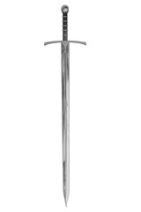 ancient sword isolated on white background