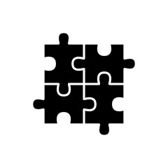 Puzzle jigsaw toy icon trendy