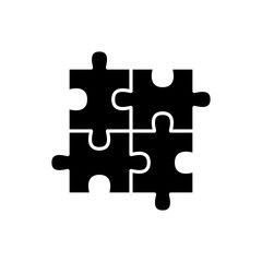 Fototapeta premium Puzzle jigsaw toy icon trendy