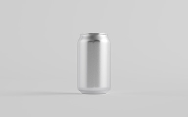 12 oz. / 350ml Aluminium Can Mockup - One Can.  3D Illustration