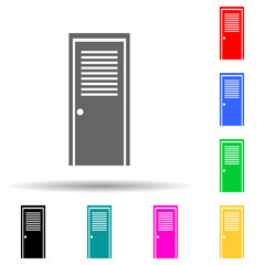 ventilated door multi color style icon. Simple glyph, flat vector of door icons for ui and ux, website or mobile application