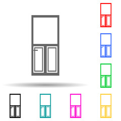 interroom door multi color style icon. Simple glyph, flat vector of door icons for ui and ux, website or mobile application