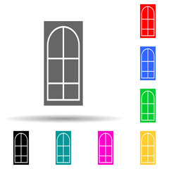 interroom door multi color style icon. Simple glyph, flat vector of door icons for ui and ux, website or mobile application