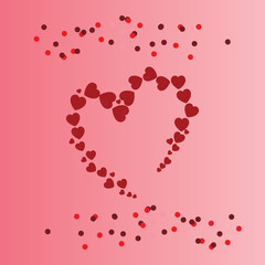 vector love hearts concept.