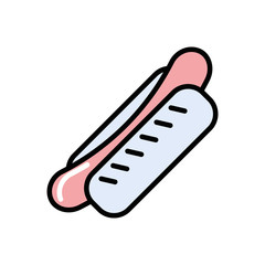 hot dog fast food icon
