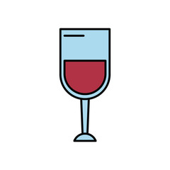 wine cup drink isolated icon