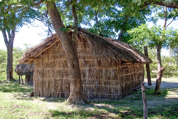 Plakat Brazilian rural houses at Jalapão desert at Tocantins State