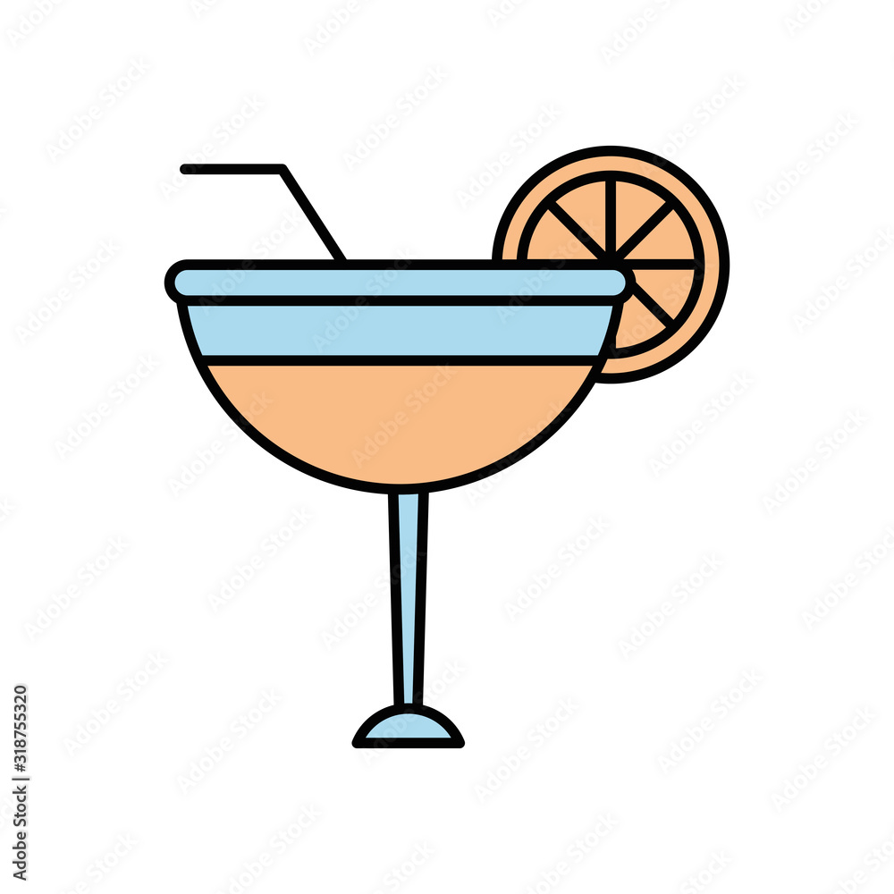 Canvas Prints cocktail with orange fruit cup