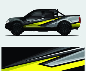 truck decal graphic wrap vector, abstract background