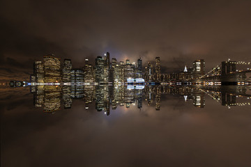 city at night,New York City skyline
