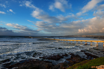 Sunset on the Pacific Ocean in San Diego California