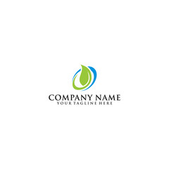 Elegant, Simple, Minimalist Eco Leaf Logo Design vector illustration