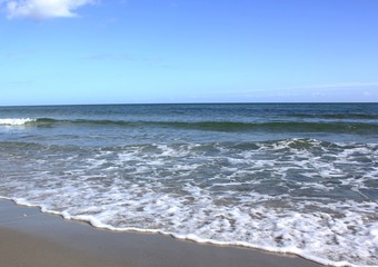 Summer Vacation View. Tropical Sea, Beach With Summer Time.