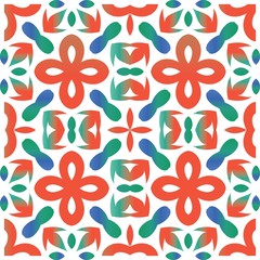 Ethnic ceramic tile in mexican talavera.