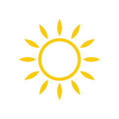 sun icon, summer icon