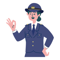 警察官　婦警　女性　OK