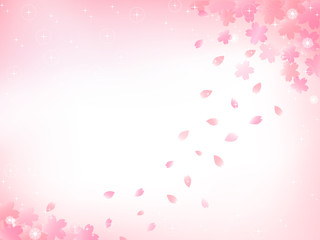 桜の背景イラスト