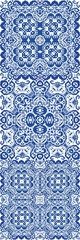 Portuguese ornamental azulejo ceramic.