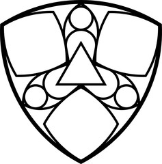 Rose Window, Fig. 3, triangular 2, base, square 1