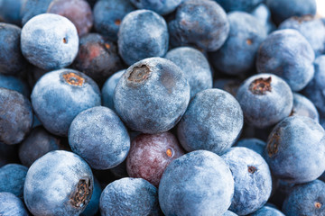 Macro Shot Of Fresh Blueberries