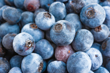 Macro Shot Of Fresh Blueberries