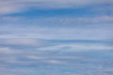 Blue sky background with clouds.