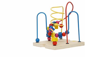 mind games and education for kids, isolated white backgrounds