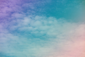 Colorful clouds in the sky.