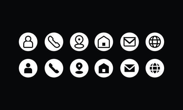 Business icon design pack isolated on black background
