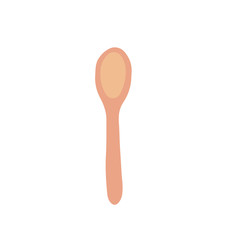 Cute spoon in doodle style isolated on white background. Simple illustration
