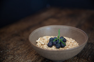 Oatmeal and Blueberries