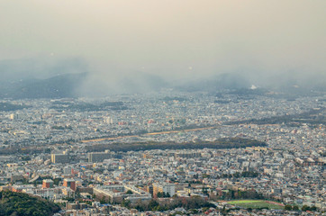 京都　大文字山からの眺め