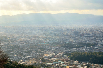 京都　大文字山からの眺め