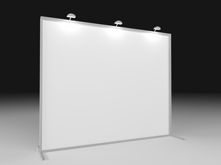 3d render 2x3 backdrop with light. Realistic mockup.