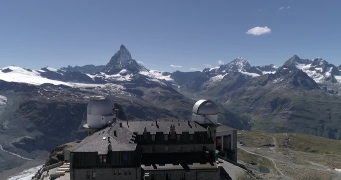 Panorama of Matterhorn and Gornergrat, Zermatt, Wallis, Switzerland