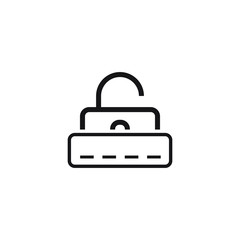 Security password icon design. Vector illustration.